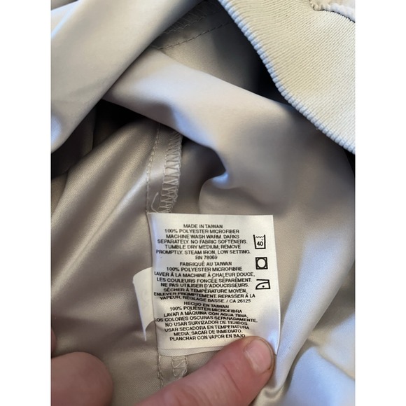 Ashworth Weather System Golf Pullover Windbreaker Taupe Cream Women's XL - Picture 6 of 7